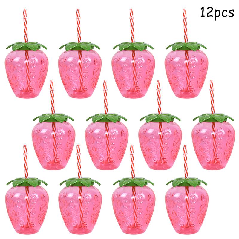 Гавайская летняя вечеринка Ананас Клубника Стакан с трубочкой Тропическая свадьба Фламинго Луао Украшение для вечеринки по случаю дня рождения Стакан для питья