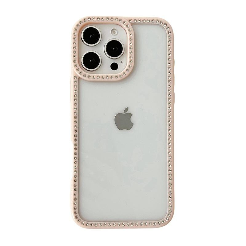 Подходит для iPhone15 Прозрачный Противоударный Чехол для Мобильного Телефона Apple 16 ProMax Конфетный Страз Магнитный Защитный Чехол
