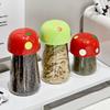 Герметичная банка в форме гриба, большой вместимости, универсальный органайзер для интерьера, банка-копилка, банка для хранения кофе, чая