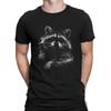 Cute T Shirts Unisex Pure Cotton Vintage T-Shirts Round Neck Raccoon Mammal Tees Short Sleeve Tops New Arrival