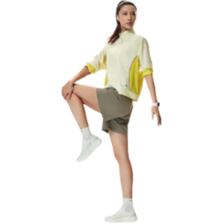 Серия для фитнеса Li Ning Ветрозащитная Водоотталкивающая Устойчивая к УФ-излучению Свободная Солнцезащитная Куртка Женские куртки AFDW470-4