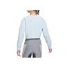 Nike Embroidered Logo Crew Neck Sweatshirt Women Tops Blue DO6965-418