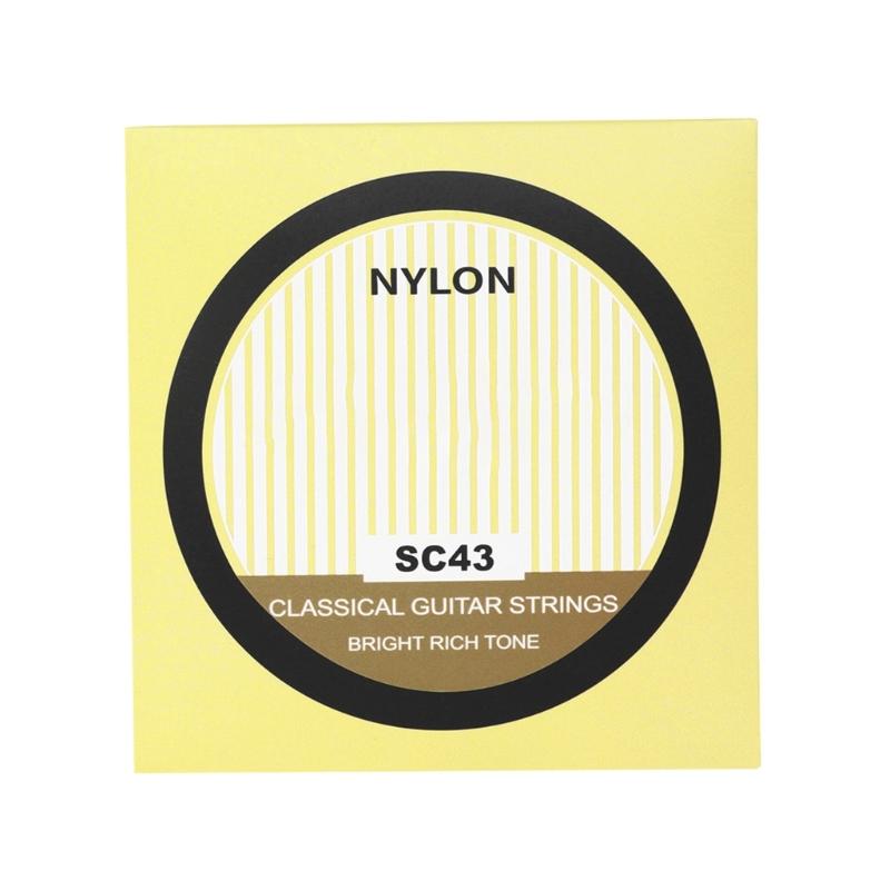 6Pcs Acoustic Guitar Strings Nylon Core Classical Guitar Strings Set .028-.043