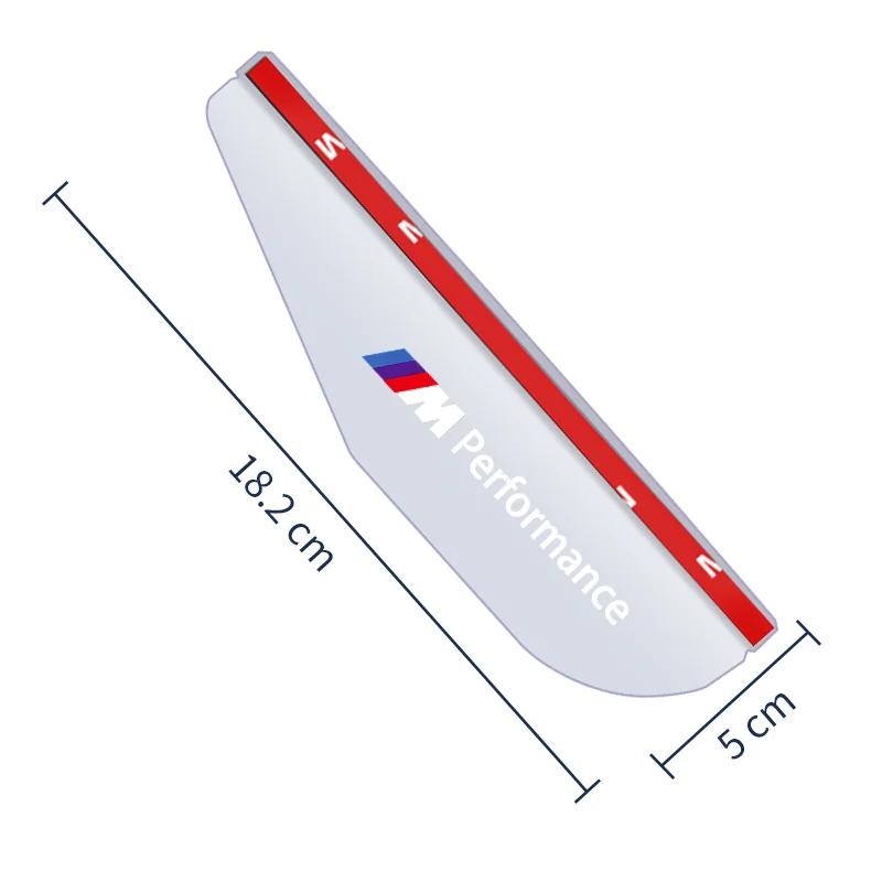 2Pcs Car Rearview Rain Eyebrow Transparent Stickers 50 Anniversary For BMW E36 E60 E90 X2 X1 X3 X5 E46 E39 E70 M3 M5 M6 50 JAHRE