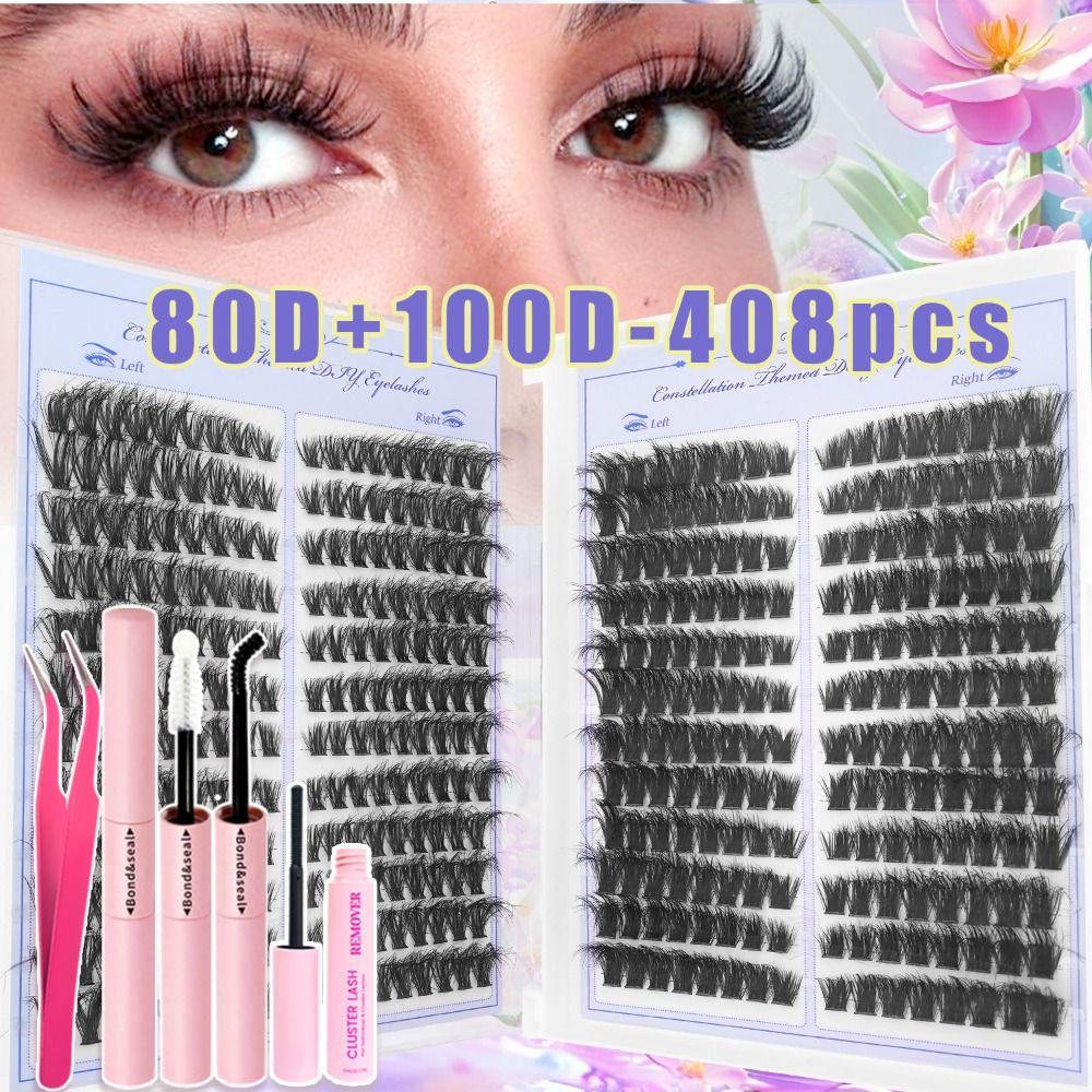Wispy Style False Eyelashes Natural Look Fake Eyelash DIY Lash Extension Kit Eye Lash Extension