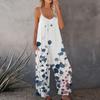 Женский комбинезон с принтом, повседневный свободный комбинезон с регулируемыми подтяжками