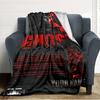 Name Custom Ghost COD Print Flannel Blanket High Quality Warm Comfortable Cover for All Seasons Perfect for Gifts Home Decor