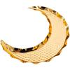 Gold Eid Mubarak Tray Moon Shaped Candy Dish Sugar Bowl Snacks Storage Plate Serving Platter Jewelry Tray Eid Party Tray Arab Food Storage Container