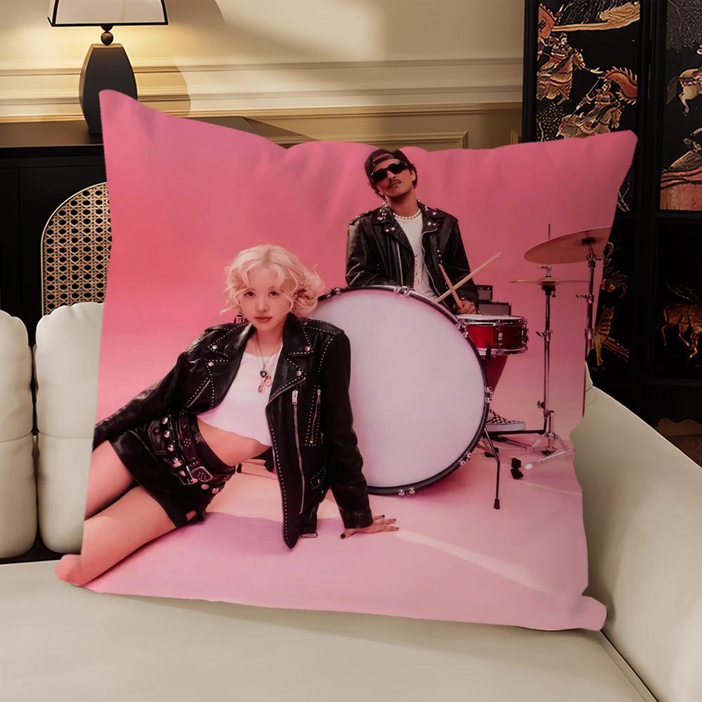 Горячий певец Бруно Марс Apt-RoseEs Музыкальная наволочка Диван Гостиная Изголовье Спальня Подушка-спинка Квадратная подушка Время для сна