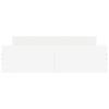 VidaXL Bed Frame with Headboard and Footboard White 160x200 Cm 3203761