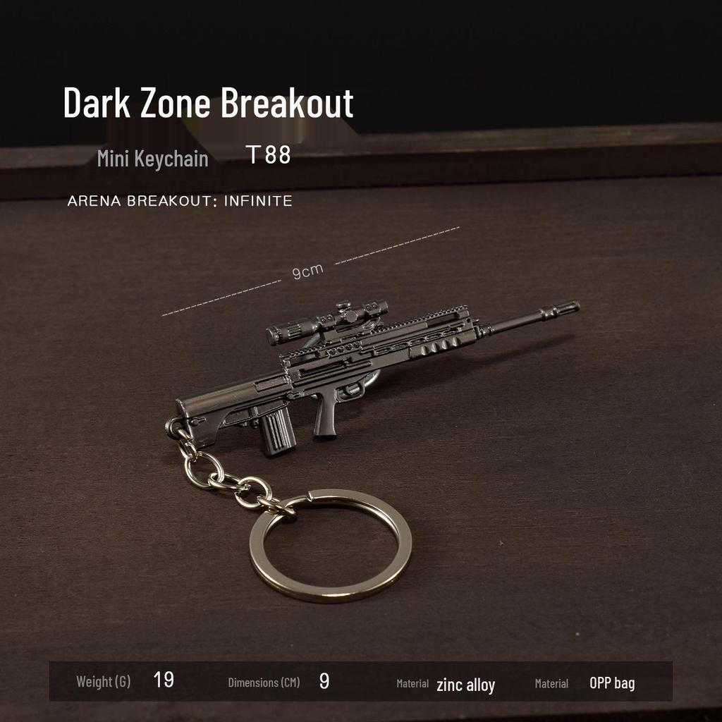 Dark Zone Mini Gun Keychain: AEK, AKM, AKS74U, RPK16, T88 Sniper, VSS Models