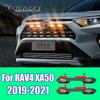 Для Toyota RAV4 XA50 аксессуары светодиодные дневные ходовые огни автомобиля крышка двигателя украшения свет указатель поворота