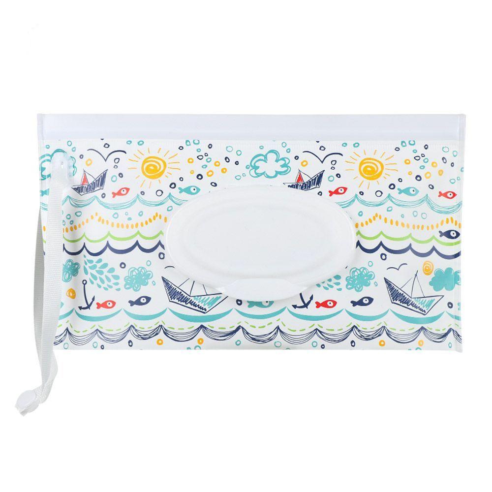 EVA Baby Wet Wipe Pouch Симпатичная застежка-липучка Многоразовая сумка для влажных салфеток Коробка для салфеток с откидной крышкой Многоразовая сумка для влажных салфеток Полезная коробка для салфеток