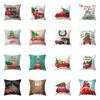 Christmas Themed Pillowcases Car Accessories Office Santa Claus Living Room Sofa Home Pillowcases