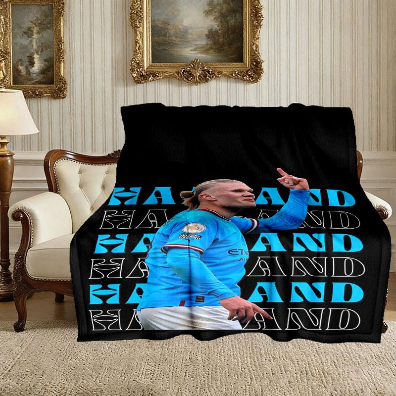 [Erling Haaland Blanket] Creative Blanket for Women Men Family Friend on Birthday Mothers Fathers Day Valentines Day