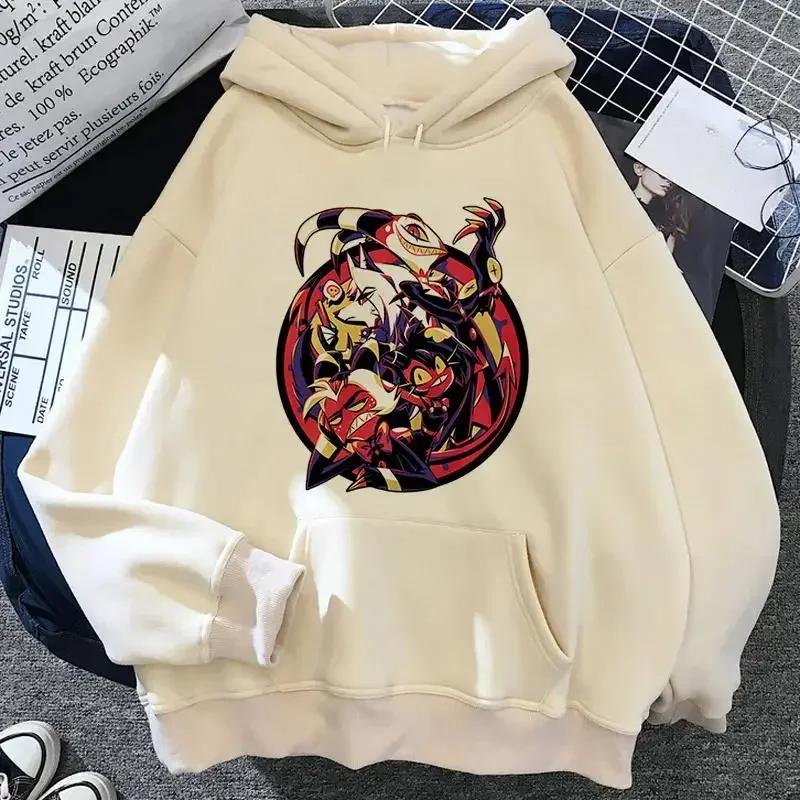 Popular Anime Pattern Printed Hooded Men's and Women's Casual Loose Hooded Sweatshirt Unisex Streetwear