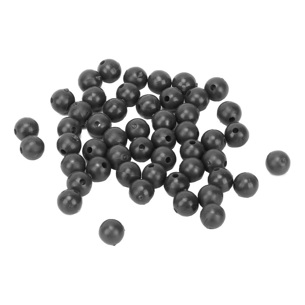 100PCS Soft Fishing Rig Beads 8mm Diameter Fishing Shock Beads For Terminal Rig Tackle