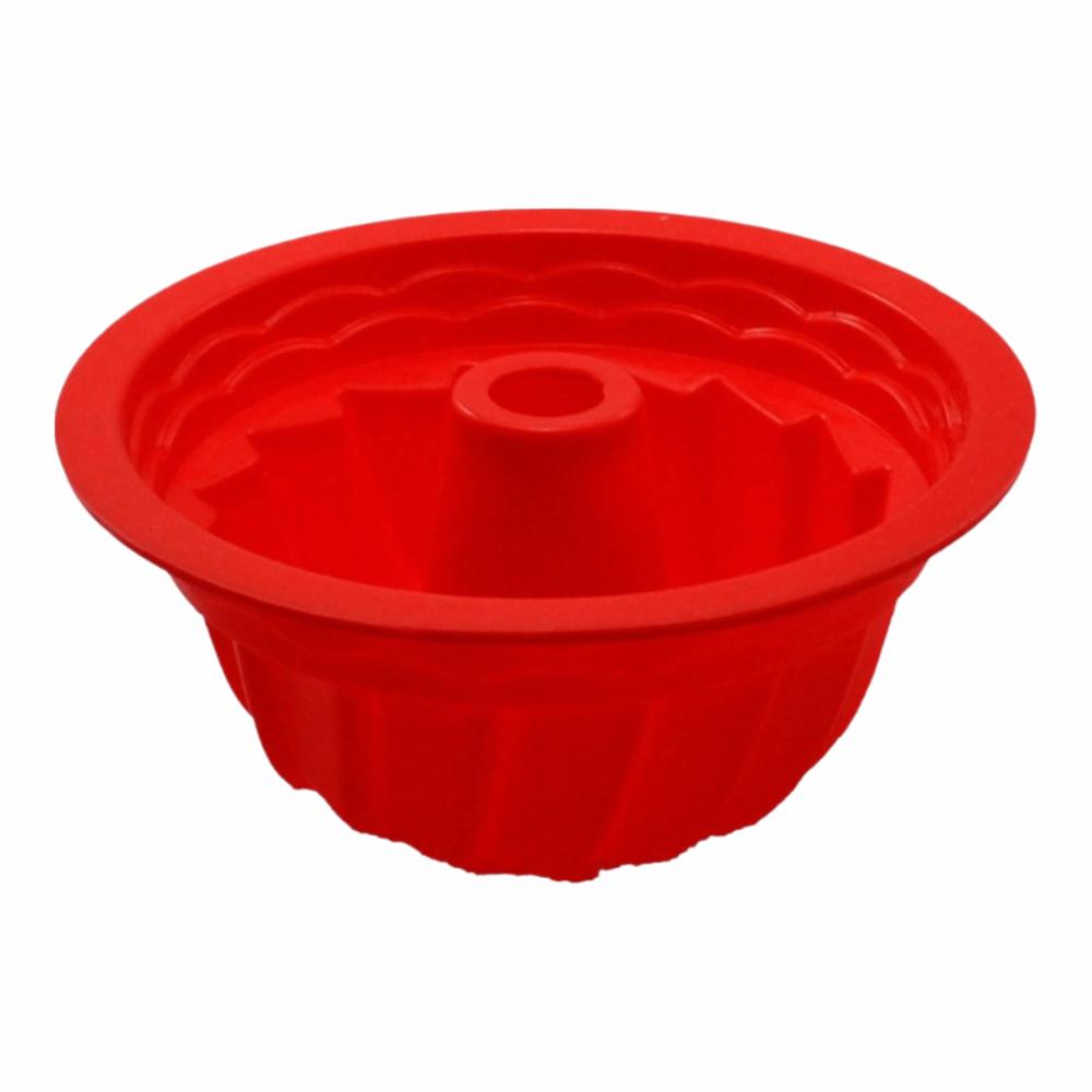 Silicone Chiffon Cake Mold 3D Baking Silicone Molds Round Fluted Tube Pans for Gelatin