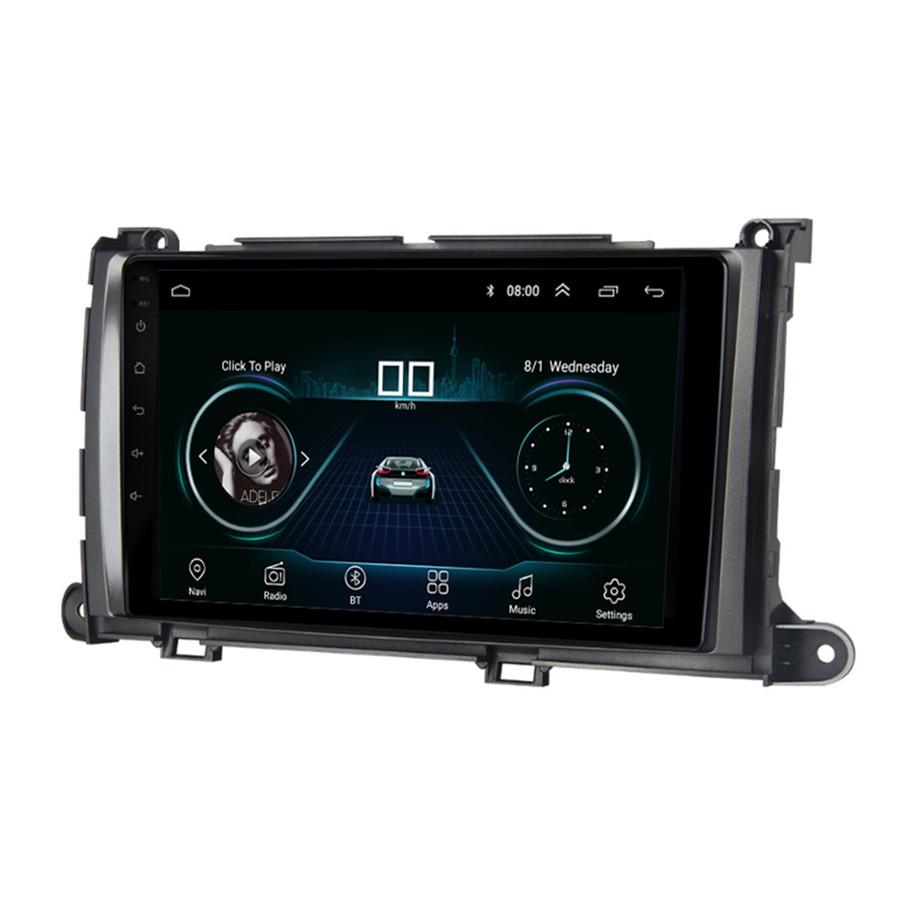 Android 9.1 9-дюймовая автомагнитола с GPS 1 + 16 ГБ для Toyota Sienna 2011 ~ 2014