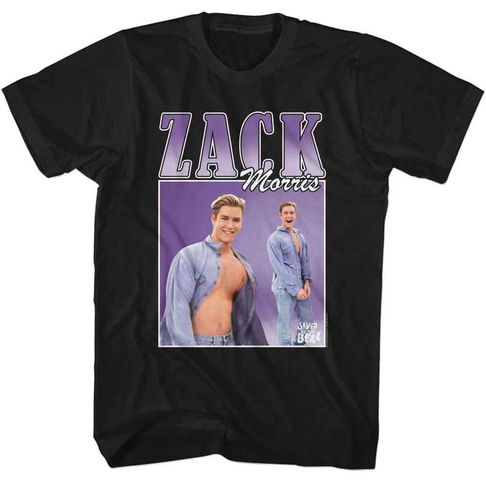 Saved By The Bell - Zack 90s Style - American Classics - Black Short Sleev