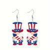 2D Flat Independence Day Gnomes Acrylic Earrings Holiday Earrings Elegant Earrings Party Earrings Holiday Gift for Friends Party Favor