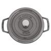 Staub Pico Cocotte Round 22cm Graphite Gray 1102218 Two Handed Pot Enameled Pot Rund Brater Graphite Gray Pico Cocotte Pot Stylish Cookware Kitchen