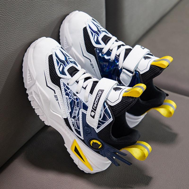 Детские весенне-осенние красивые сетчатые кроссовки для студентов, повседневные кроссовки с мягкой подошвой для маленьких мальчиков, кроссовки для девочек