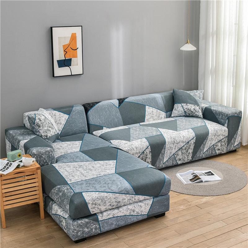 Эластичные чехлы на диван для гостиной, спандекс, шезлонг, угловой чехол для кресла, подушка, диванная мебель, чехлы 190-230 см