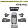 Переднее лобовое стекло Боковое окно Солнцезащитный козырек Тень Внутренняя конфиденциальность Защита для сна Световая шторка Для Mustang Mach-E
