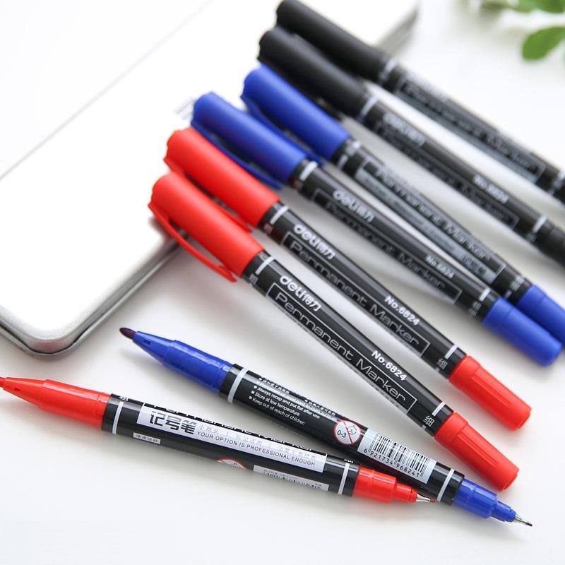 3 шт. перманентный маркер черный, красный, синий цвет, жирные тонкие ручки для CD, ткань, рисунок по дереву D6537