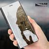 Luxury Mirror Smart Clear View Case Ultra Thin Stand Flip Cover for Huawei Samsung Xiaomi iPhone