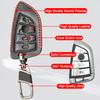 Кожаный чехол-протектор для ключа автомобиля с 4 кнопками для BMW X5 35i 50i X6 F15 F16 F86 G30 7 G11 M Z4 E85 E86 X1 F48 X3 X4 F15