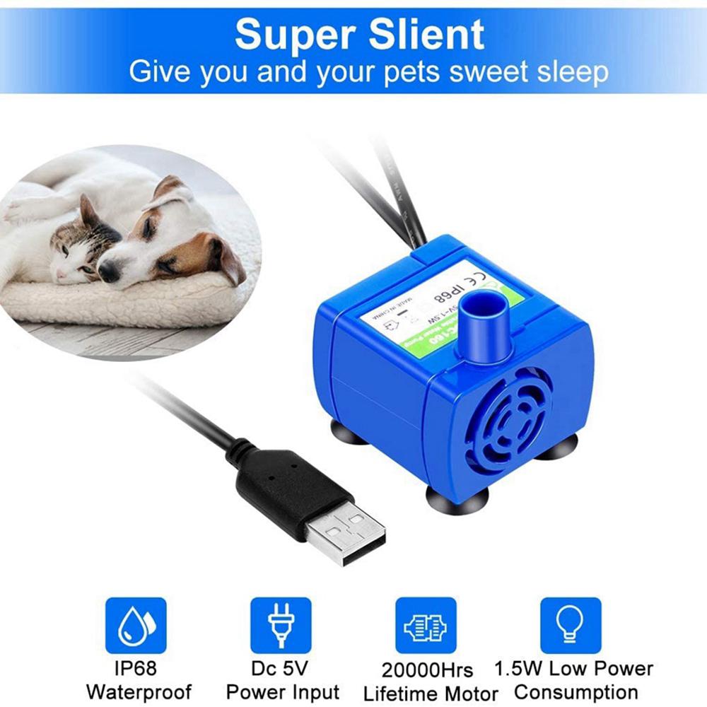 Компактный насос для питьевого фонтанчика домашних питомцев 10*7см