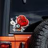 DS90#12.5x14cm Cute Ladybug Car Sticker - Waterproof, Fun Car Decoration For Motorcycles, Helmets,