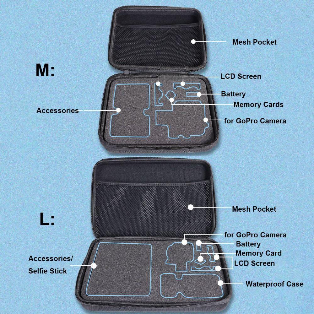 Ударопрочная сумка для хранения экшн-камеры для SJCAM/DJI/GoPro 11 10 9 8 для улицы