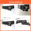 Elegant Womens Leather Waist Belt For Dress And Coat With Elastic Stretch And Cshaped Buckle