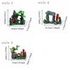 Creative Simulation Fish Tank Ornament Natural Look Retro Rockery Statue Artificial Resin Rockery Landscaping Aquarium Setup