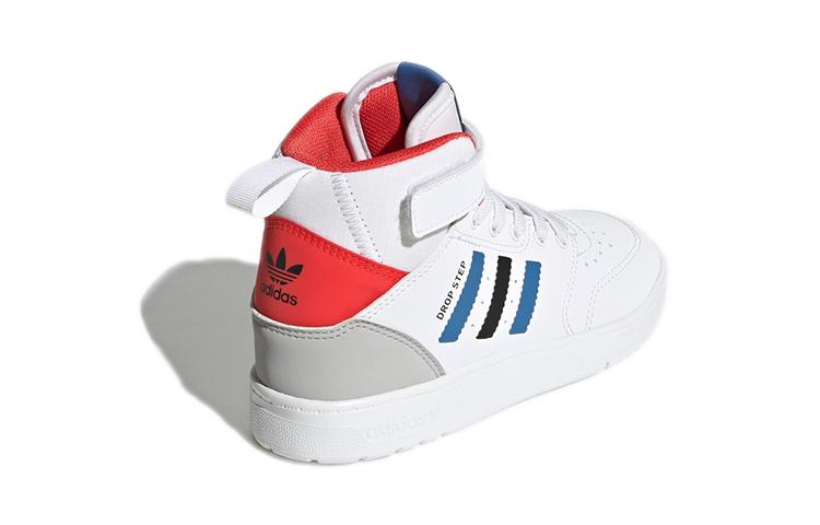 adidas Originals Drop Step 360 C Удобные Высокие Детские Скейтбордические Кроссовки Белые Детские H05618