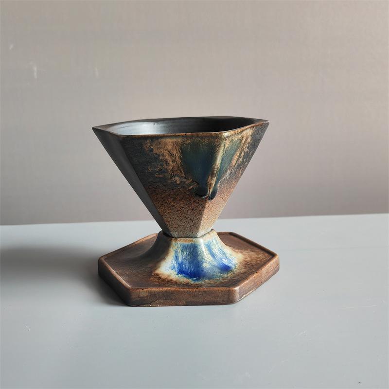 Творческая керамическая чашка Light Luxury Design Sense Retro Керамическая чашка для воды Послеобеденный чай Бриллиантовая кофейная чашка