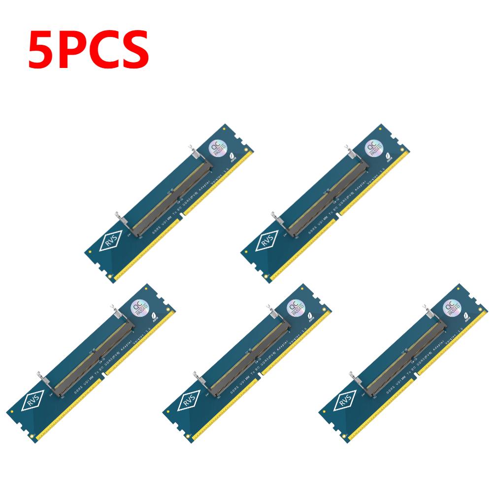 1-5PCS Memory Card Converter Laptop SO DDR5 RAM To Desktop DDR5 U-DIMM Adapter Memory Tester SO DDR5 to DDR5 U-DIMM Converter