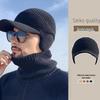Мужская зимняя шапка для защиты ушей, шерстяная, для среднего и пожилого возраста - Утепленная, с плюшевой подкладкой, холодо- и ветрозащитная