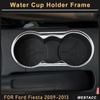 ABS автомобильная консоль держатель чашки с водой панель рамка отделка для Ford Fiesta MK7 2009 2010 2011 2012 2013 декоративная наклейка