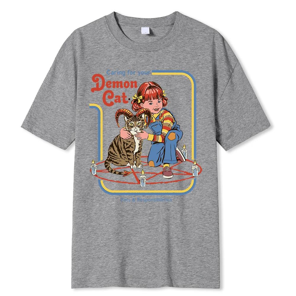 Horror Comic Series Sell Your Soul Economics For Children Tshirts Fashion T Shirts Loose Cotton Tee Clothing Street T-Shirt
