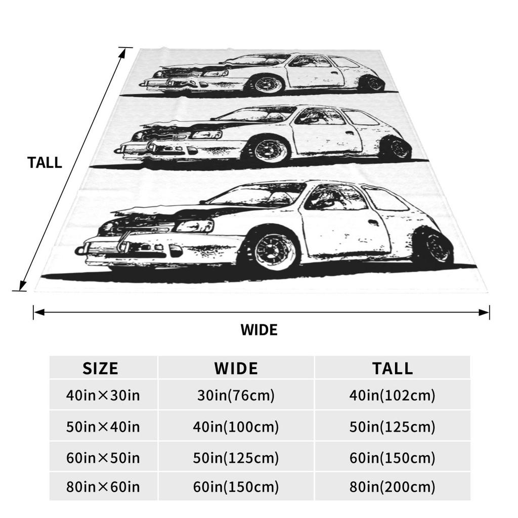 Micra K11 Sketch Blankets Soft Warm Flannel Throw Blanket Plush for Bed Living room Picnic Travel Home Couch