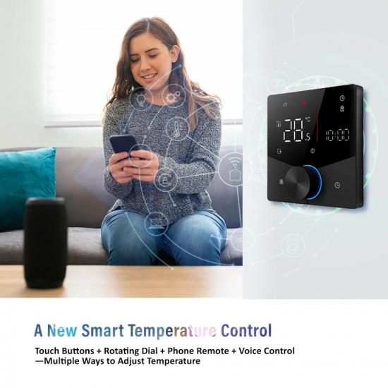 Matter Warm Floor Room Heating Thermostat Temperature Controller Water/Electric/Gas Boiler Tuya Smart Life Alexa Home Homekit