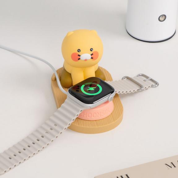 Kakaopeulenjeupateuneo Kakao Friends Chunsik Чаша Зарядная подставка для умных часов Идеально совместима с Galaxy Watch/Apple Watch