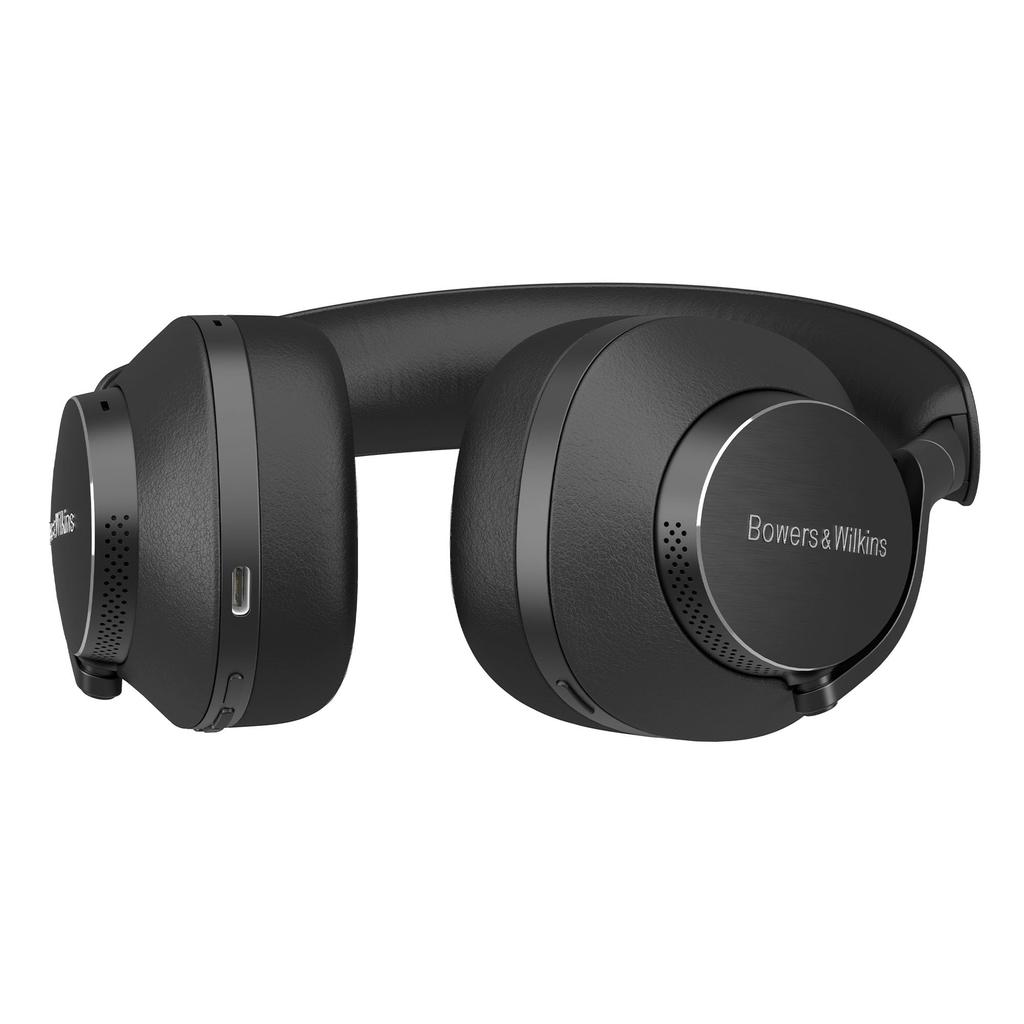 Bowers Wilkins Флагманские беспроводные наушники с шумоподавлением Bowers Wilkins, черные кожаные и черно-белые PX8/B