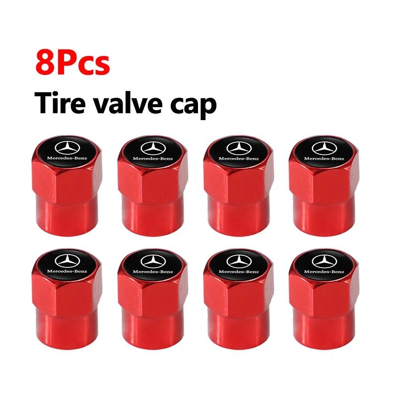 TSGWS1 2025 Hot 4/8Pcs Car 3D Logo Tire Valve Caps Emblem Cap Case For Mercedes Benz AMG Smart W205 C300 W203 W206 W108 W124 W126 W168