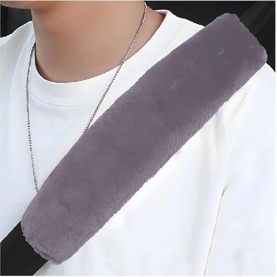 2 PCS Car Seat Belt Cover, Soft Auto Seatbelt Protector For A More Comfortable Driving, Warm Plush Seatbelt Shoulder Neck Pad Cushion Fit For All
