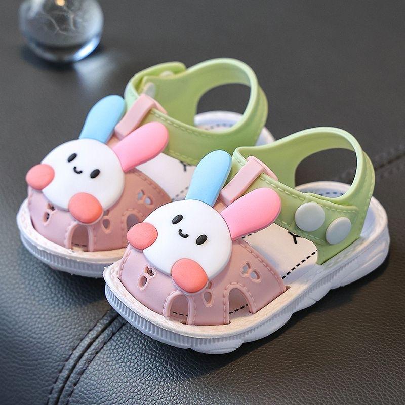Детские сандалии, летняя обувь для малышей 0–3 лет, детская обувь Baotou на нескользящей мягкой подошве